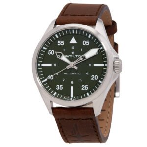 Hamilton Khaki Aviation Pilot Automatic Green Dial Watch H76305560