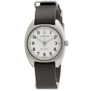 Hamilton Khaki Aviation Pilot Pioneer Mechanical Hand Wind Silver Dial Men's Watch H76419951