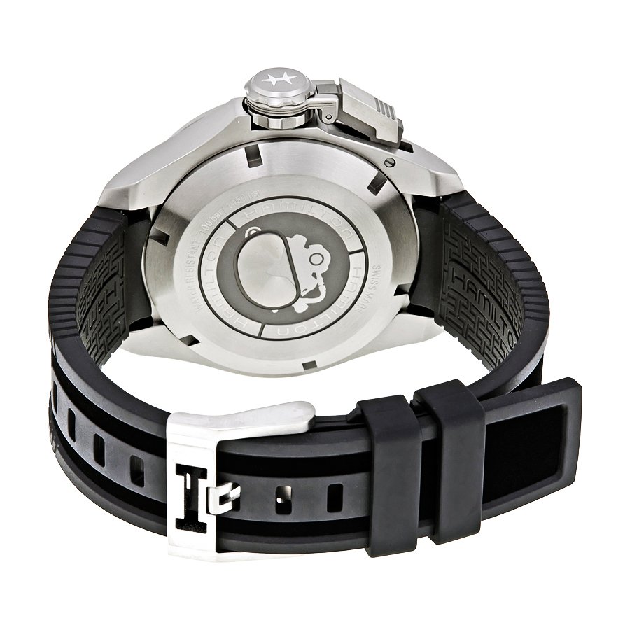 Hamilton Khaki Navy Frogman Automatic Black Dial Men's Watch H77805335 - Image 3