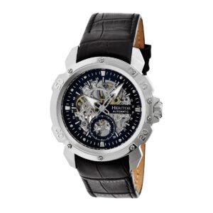 Heritor Carter Automatic Black Skeleton Dial Men's Watch HR2504