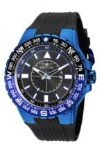 Invicta Aviator Black Dial Black Silicone Men's Watch 19269