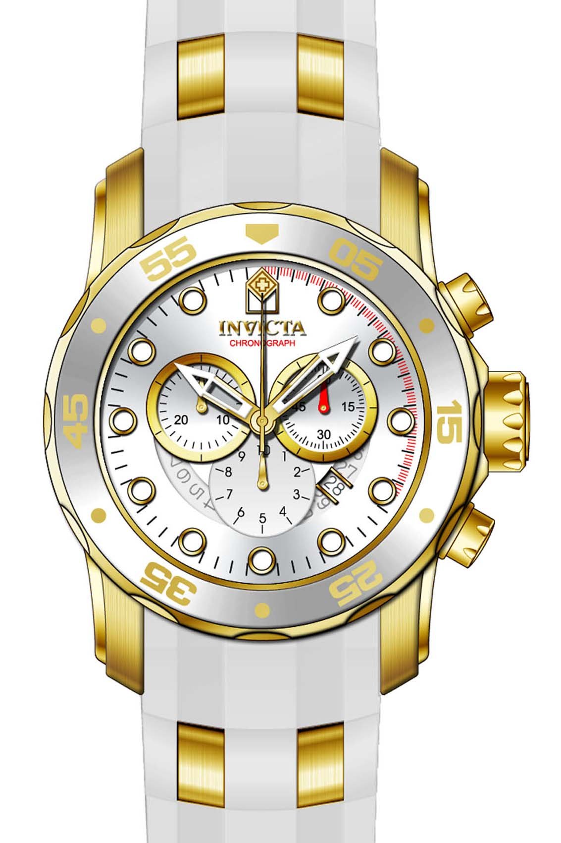 Invicta Pro Diver Chronograph Silver Dial Men's Watch 20291 - Image 2