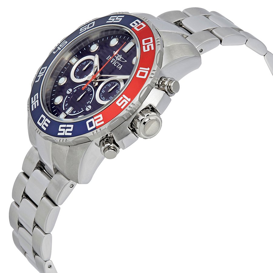 Invicta Pro Diver Chronograph Blue Dial Pepsi Bezel Men's Watch 22225 - Image 2