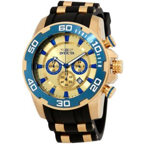 Invicta Pro Diver Chronograph Gold Dial Men's Watch 22343