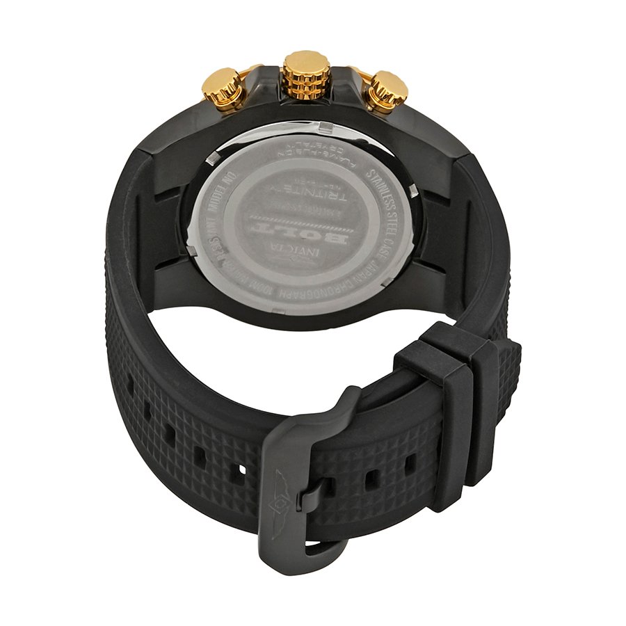 Invicta Bolt Chronograph Black and Gold Dial Men's Watch 24699 - Image 2