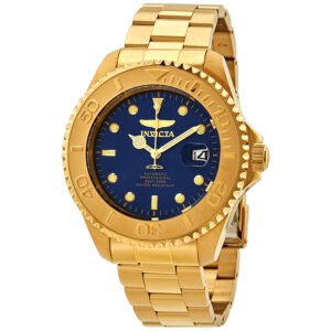 Invicta Pro Diver Automatic Date Blue Dial Yellow Gold-tone Men's Watch 28951
