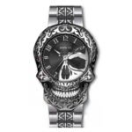 Invicta Men's 31907 Artist Quartz 3 Hand Black, Silver Dial Watch