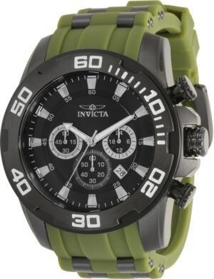 Invicta Pro Diver SCUBA Chronograph GMT Quartz Black Dial Men's Watch 35399