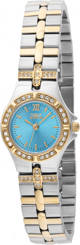 Invicta Wildflower Quartz Crystal Turquoise Dial Ladies Watch 45873