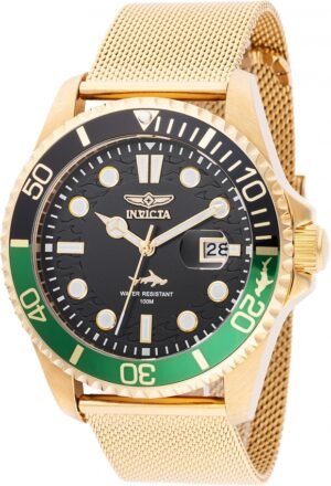 Invicta Pro Diver Quartz Black Dial Sprite Bezel Men's Watch 47179