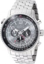Invicta Aviator GMT Chronograph Grey Dial Men's Watch 48225