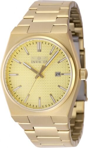 Invicta Speedway Zager Exclusive Quartz Gold Dial Men's Watch 48398