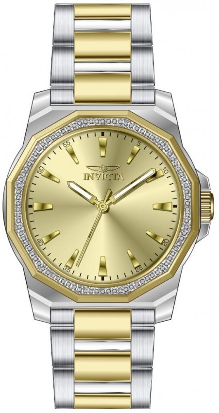 Invicta Speedway Quartz Crystal Gold Dial Men's Watch 49106