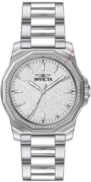 Invicta Speedway Quartz Crystal Silver Dial Ladies Watch 49128