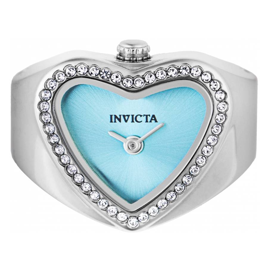 Invicta Mini Angel Quartz Light Blue Dial Ladies Ring Watch 49573