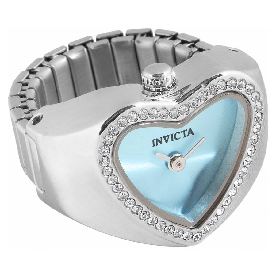 Invicta Mini Angel Quartz Light Blue Dial Ladies Ring Watch 49573 - Image 2