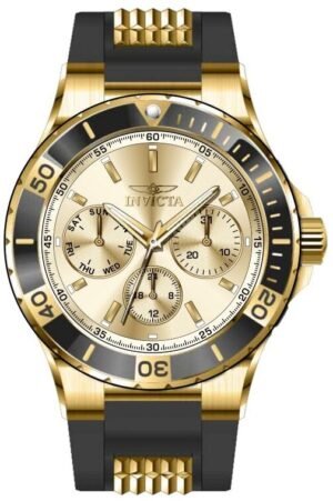 Invicta Aviator Quartz Gold Dial Ladies Watch 49892