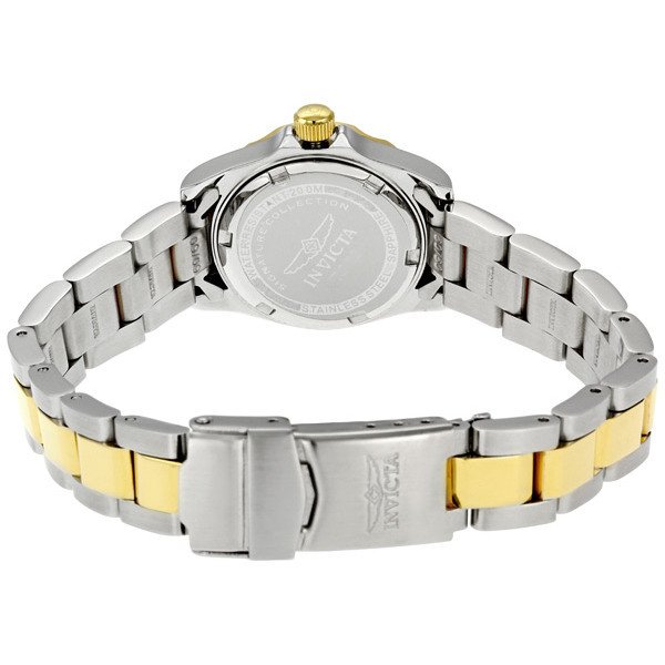 Invicta Signature Lady Quartz Black Dial Two-tone Ladies Watch 7063 - Image 3