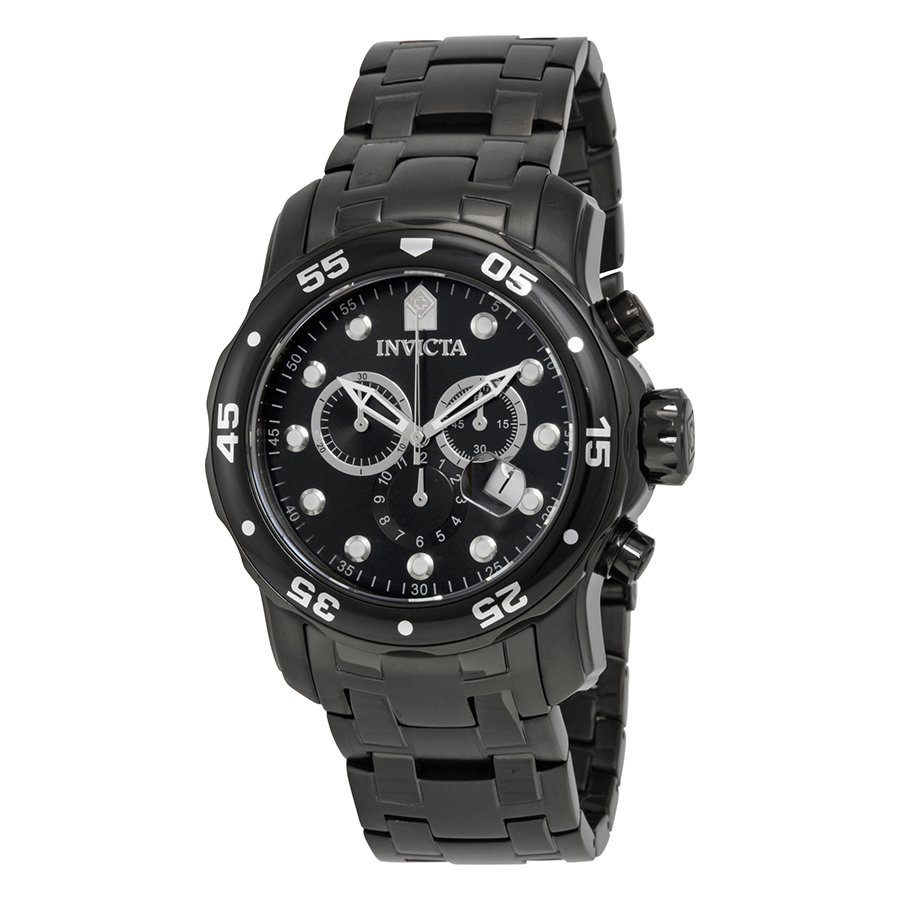 INVICTA Pro Diver Chronograph Black Dial Men's Watch 0076