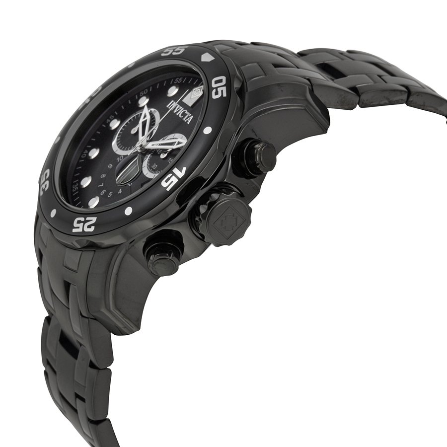 INVICTA Pro Diver Chronograph Black Dial Men's Watch 0076 - Image 2