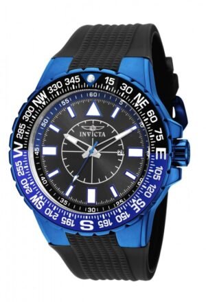 INVICTA Aviator Black Dial Black Silicone Men's Watch 19269