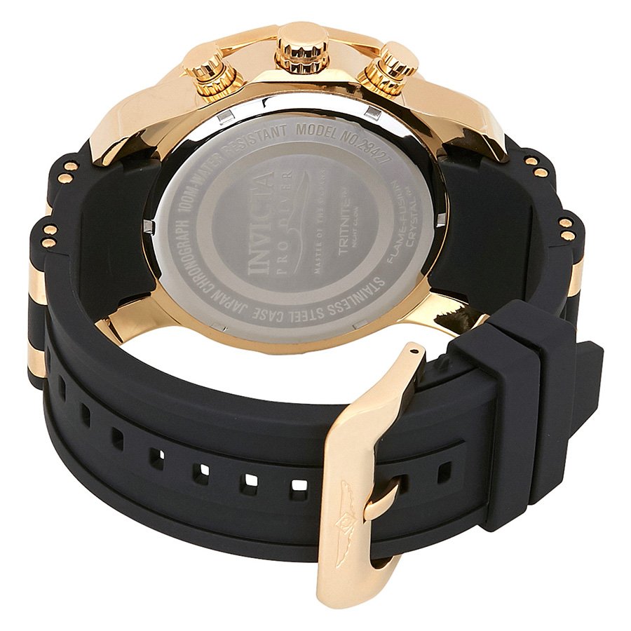 INVICTA Pro Diver Chronograph Gold Dial Men's Watch 23427 - Image 2