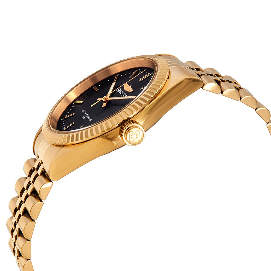 Specialty Black Dial Yellow Gold-tone Men's Watch 29383 - luxury watch