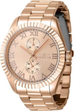 INVICTA Specialty GMT Quartz Rose Gold Dial Men's Watch 47433