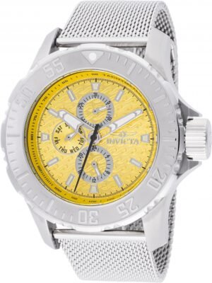 INVICTA Vintage Quartz Yellow Dial Men's Watch 48014