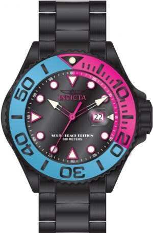INVICTA Grand Diver SOUTH BEACH Quartz Black Dial Men's Watch 48614
