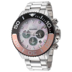Ocean Voyage 52mm Black and Pink Dial Men's Quartz Watch IN-48603