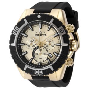 Aviator 49mm Gold Dial Men's Quartz Watch IN-49090