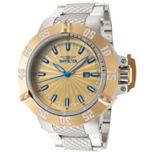 Subaqua 50mm Gold Dial Men's Quartz Watch IN-50053