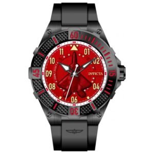 Aviator 50mm Red Dial Men's Quartz Watch IN-50664