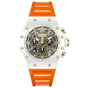 Racing 43.5mm Black and Gold Dial Men's Quartz Watch IN-69651