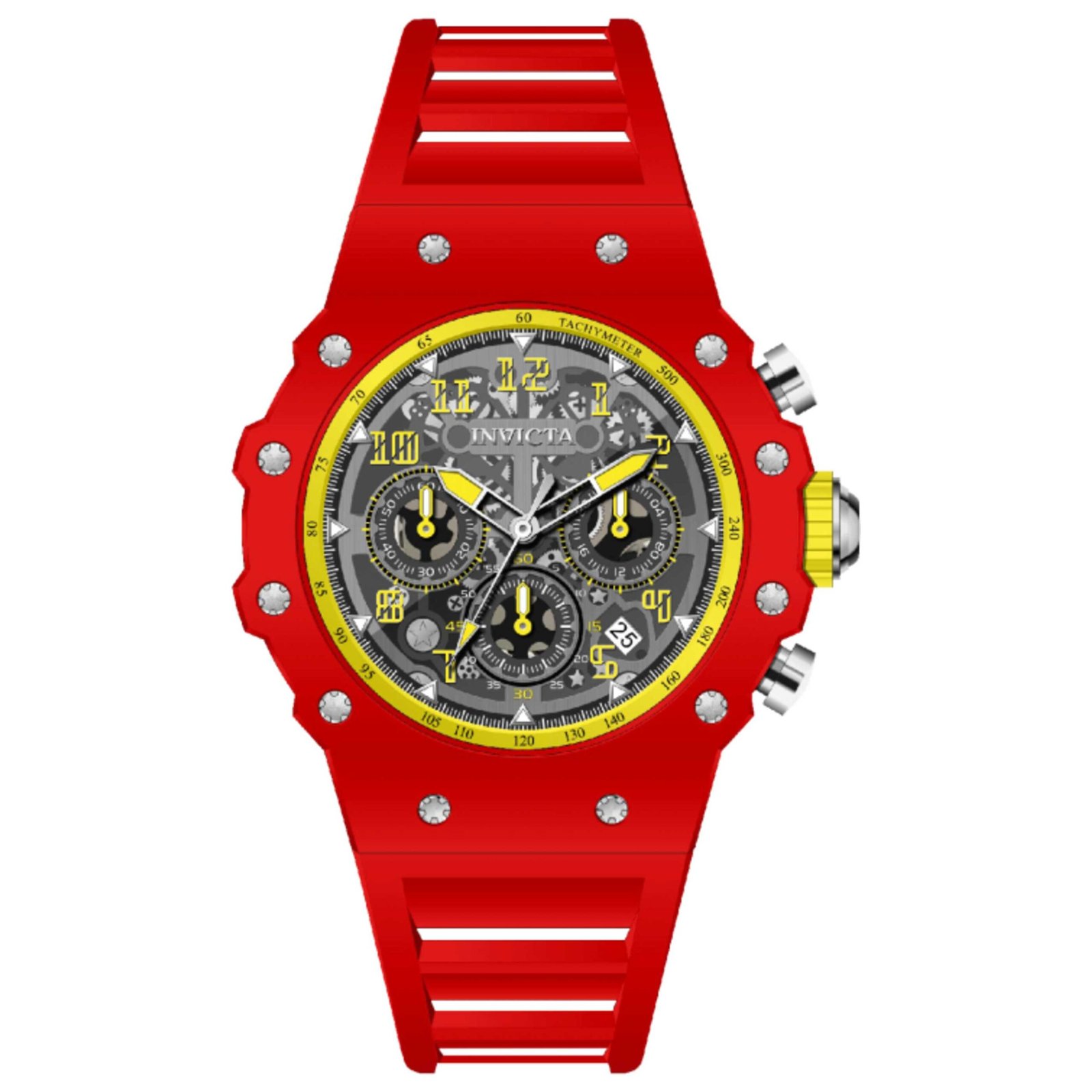 Invicta Racing 43.5mm Silver Dial Men's Quartz Watch IN-69659
