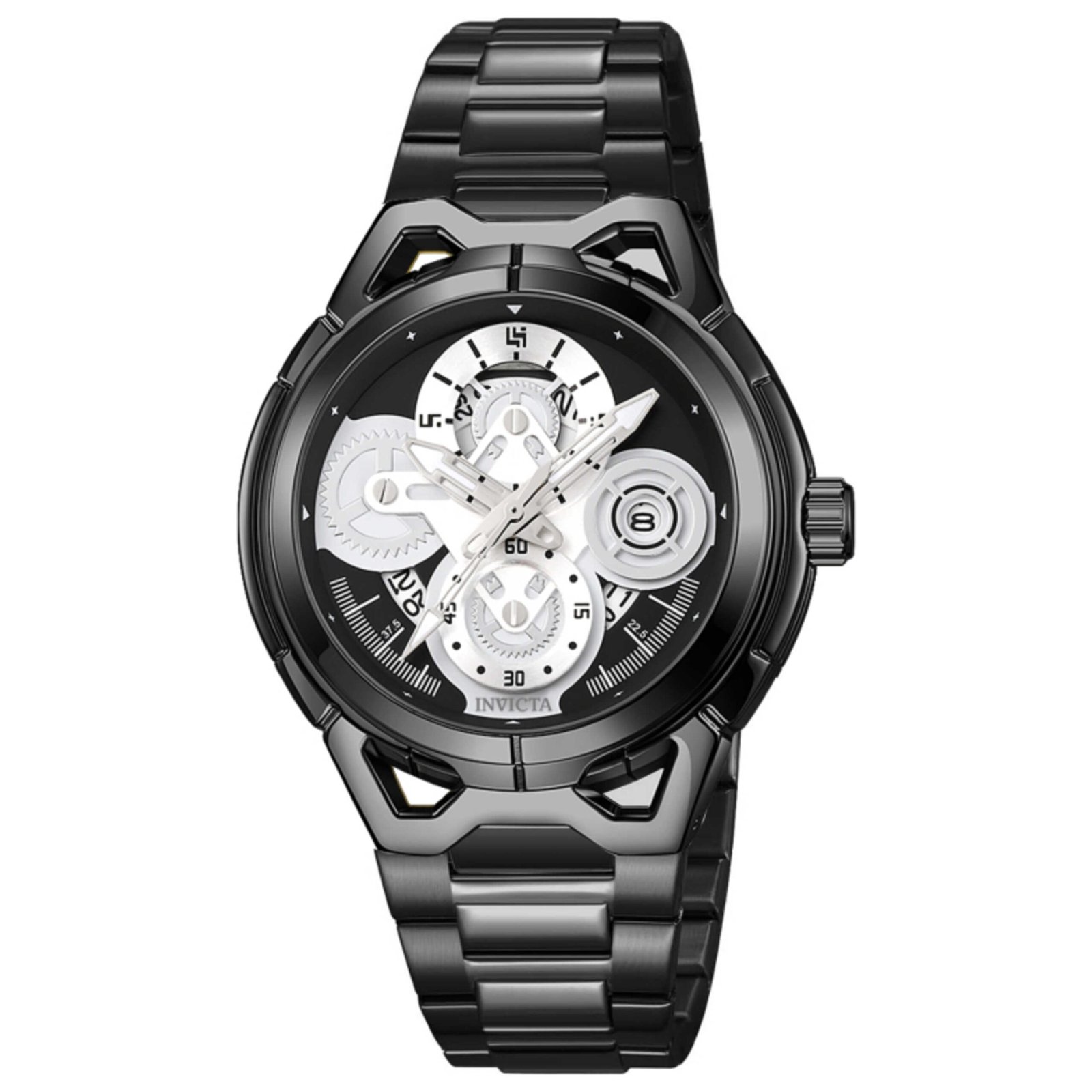 S1 Rally 44mm Black Dial Men's Quartz Watch IN-79006