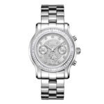 Laurel Silver Multi-Function Diamond Dial Steel Bracelet Ladies Watch J6330B - luxury watch
