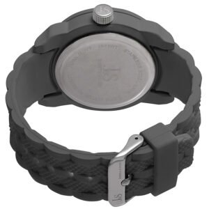 Joshua & Sons Grey Dial Grey Silicone Men's Watch JS63GY