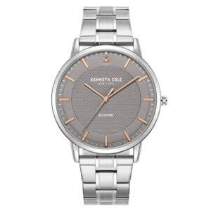 KENNETH COLE Diamond Quartz Grey Dial Men's Watch KCWGG2271405