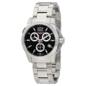 Longines Conquest Chronograph Quartz Black Dial Men's Watch L3.702.4.56.6 - luxury watch
