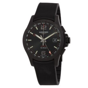 Longines Conquest V.H.P. GMT Quartz Black Dial Men's Watch L3.728.2.56.9 - luxury watch