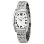 Longines Evidenza Silver White Dial Stainless Steel Ladies Watch L21554716