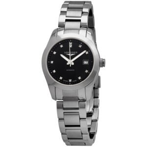Longines Conquest Classic Automatic Black Dial Ladies Watch L2.285.4.58.6