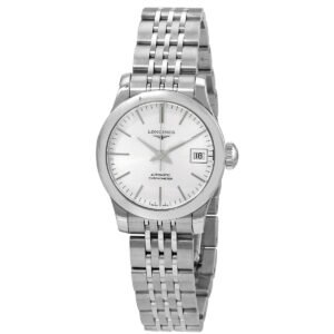 Longines Record Automatic Silver Dial Ladies Watch L23204726