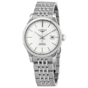 Longines Record Automatic Silver Dial Ladies Watch L2.321.4.72.6
