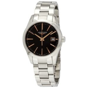 Longines Conquest Classic Quartz Black Dial Ladies Watch L23864526