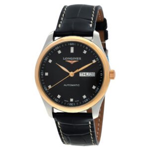 Longines Master Automatic Diamond Black Dial Unisex Watch L2.755.5.59.2