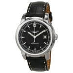Longines Saint-Imier Automatic Black Dial Stainless Steel Black Leather Men's Watch L2.766.4.59.3