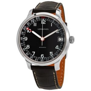 Longines Heritage Automatic Black Dial Men's Watch L2.789.4.53.3